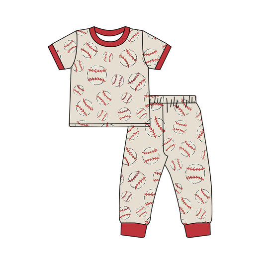 Preorder BSPO0551 Football pattern Boys clothes children school opening outfit summer sets