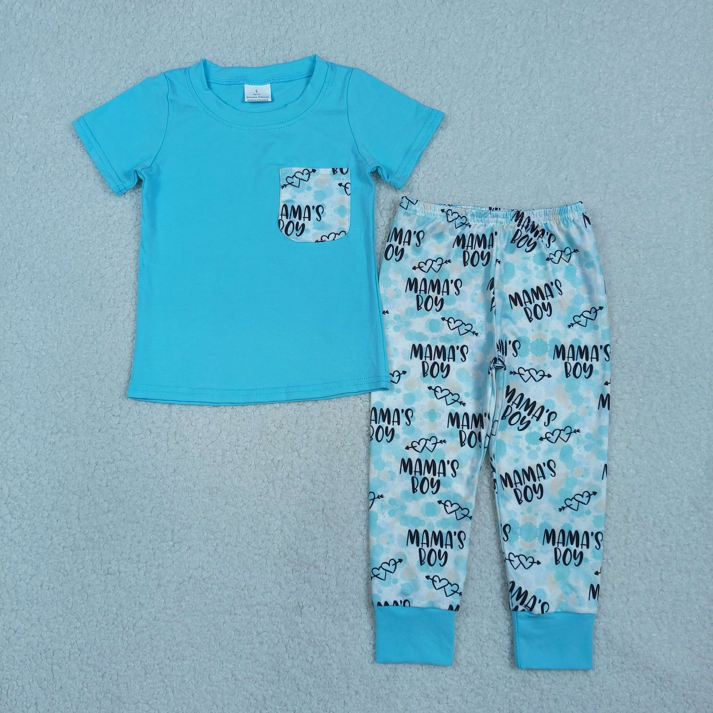 BSPO0587 Mama‘s Boy Short Sleeve Pants Boys Sets 202604 RTS