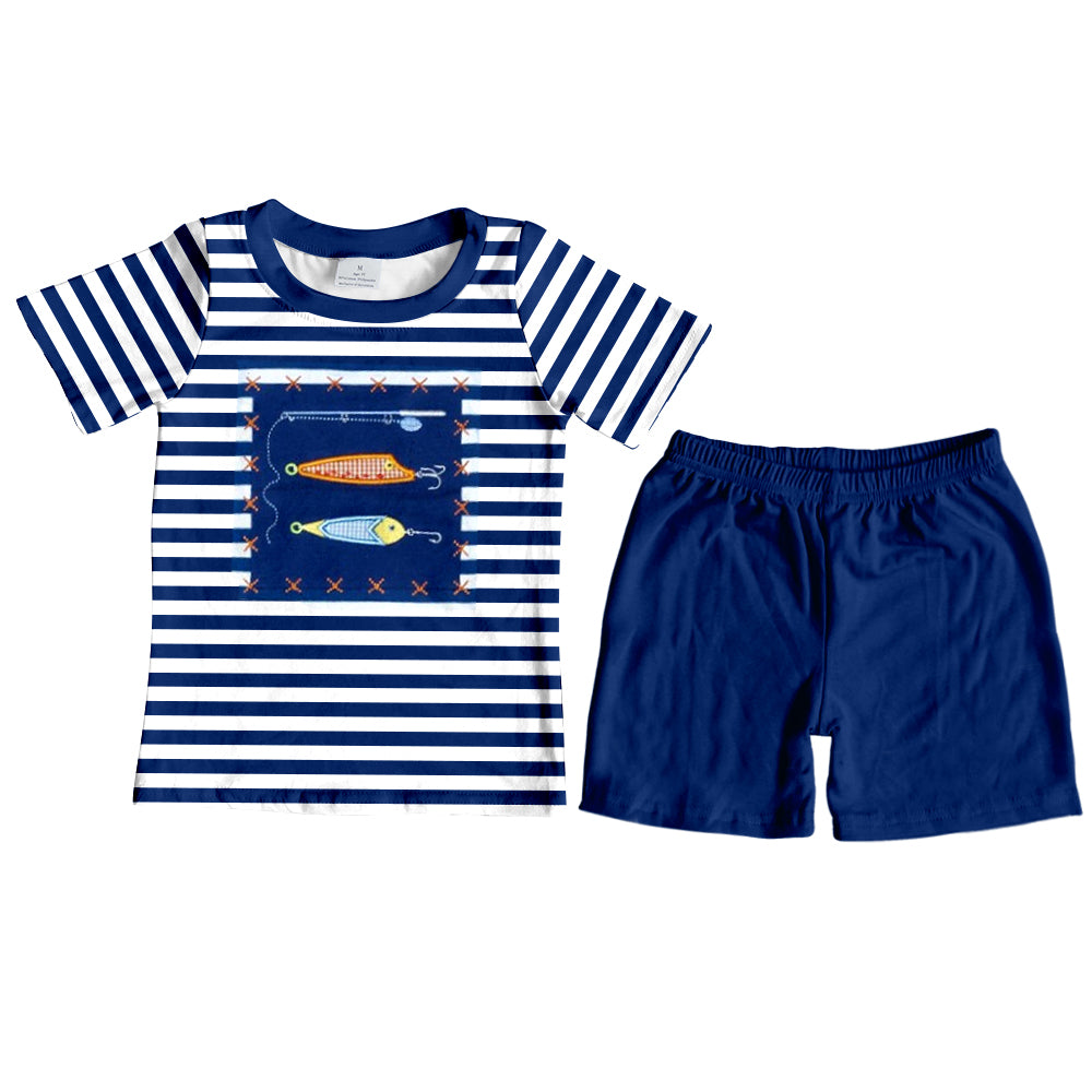 Preorder BSSO0606 Fish Boys Short Sleeve Shorts Outfits