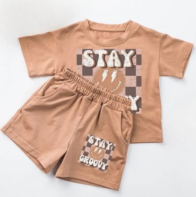 Preorder BSSO0613 Stay Boys Short Sleeve Shorts Outfits