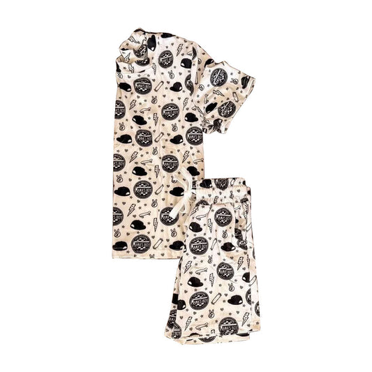 MOQ 5 PCS preorder BSSO1962 Mama's Boy Collection of Stars and Lightning Short Sleeve Shorts Boys Sets 202603