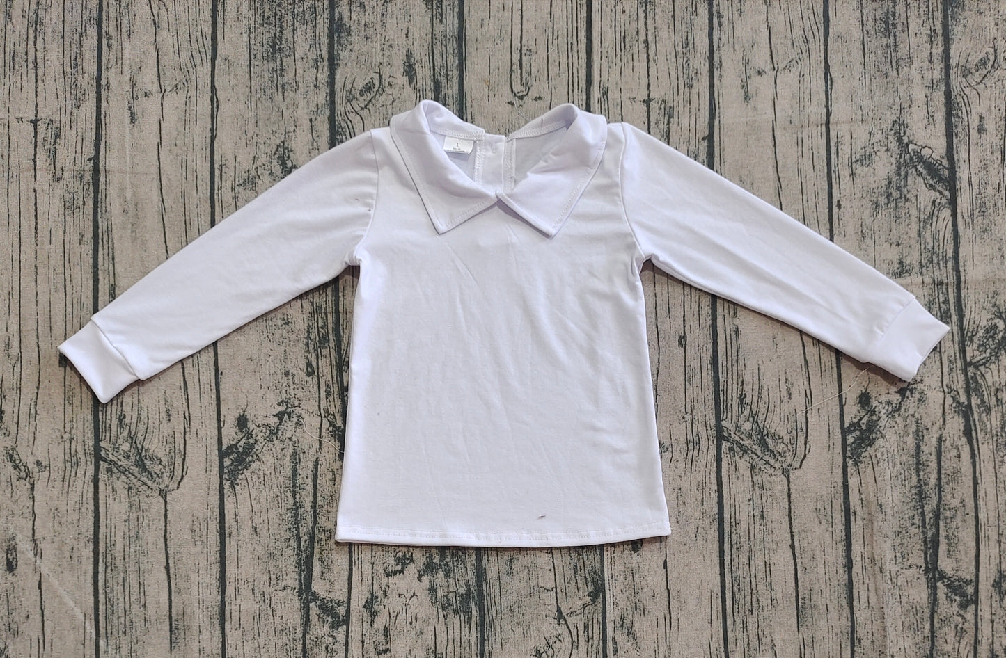 preorder BT0820 White Doll Collar Long Sleeve Boys T-Shirts 202508