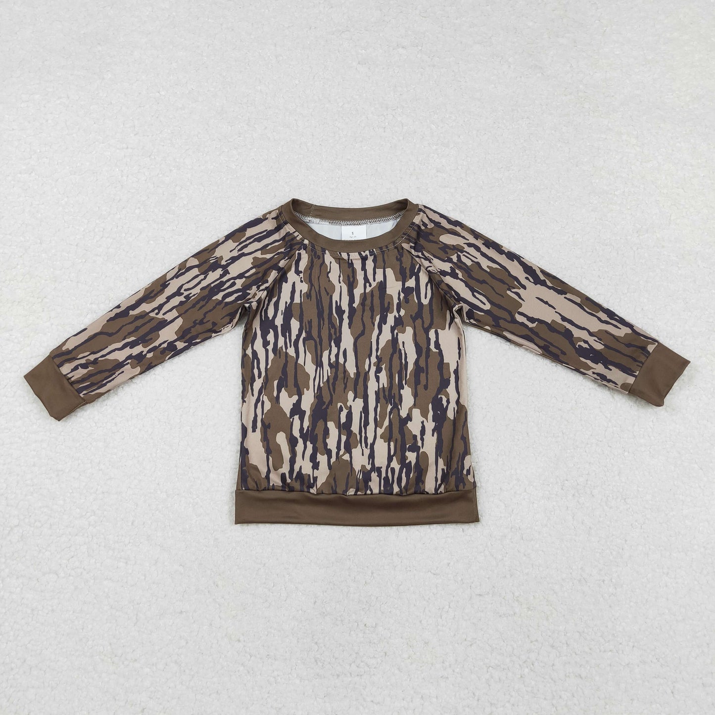 BT0882 Army Green Camouflage Long Sleeve Boys Top RTS 202509