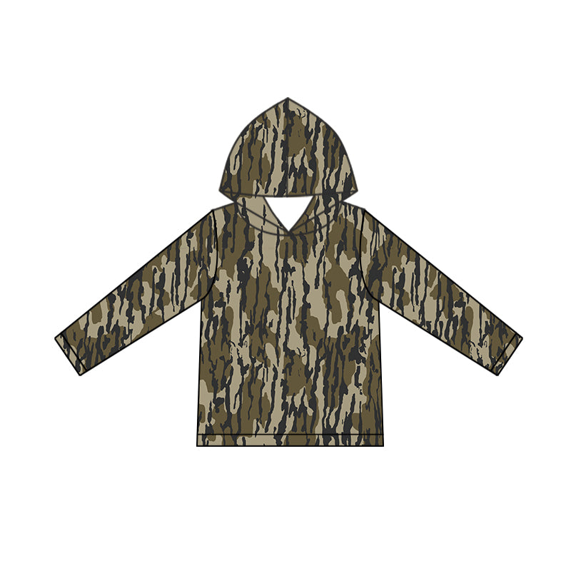 BT0920 Camouflage Army Green Hooded Long-Sleeved Boys Top RTS 202509