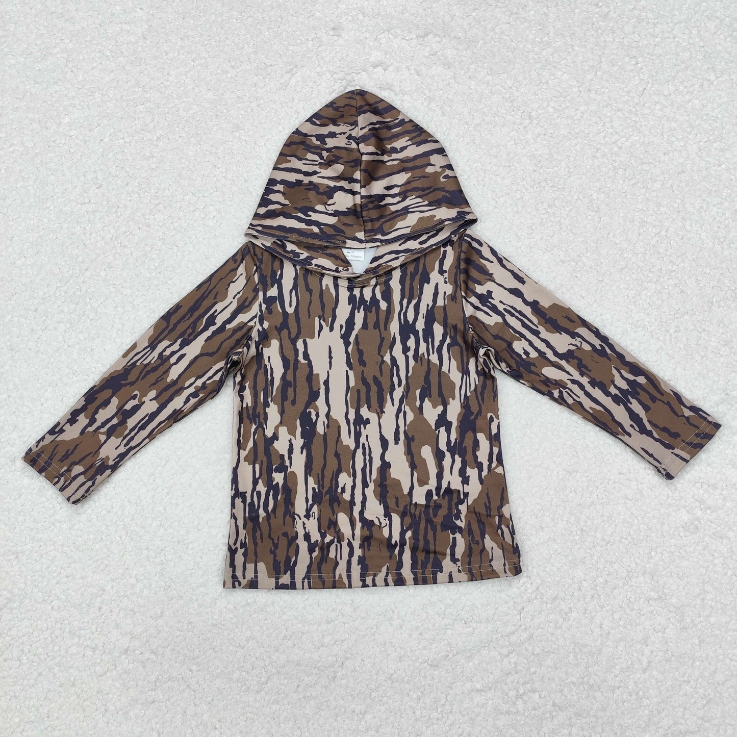 BT0920 Camouflage Army Green Hooded Long-Sleeved Boys Top RTS 202509