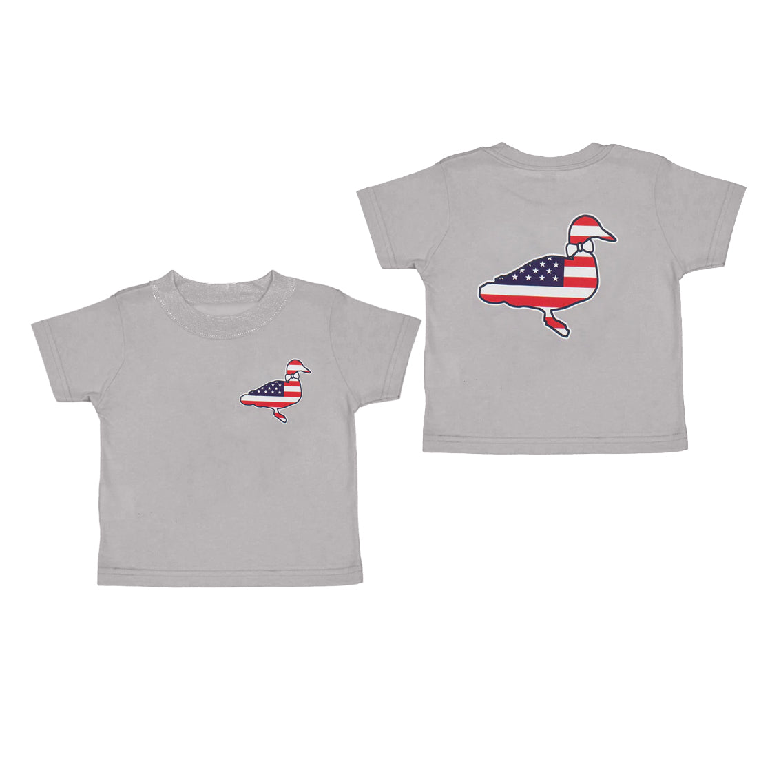 preorder BT1199 4th of July Grey Duck Short Sleeve top shirts boys boutique outfit 202502
