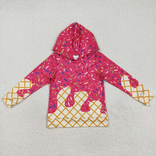 BT1271 Boys Boutique Rose Red Hooded Long Sleeve Top 202507 RTS