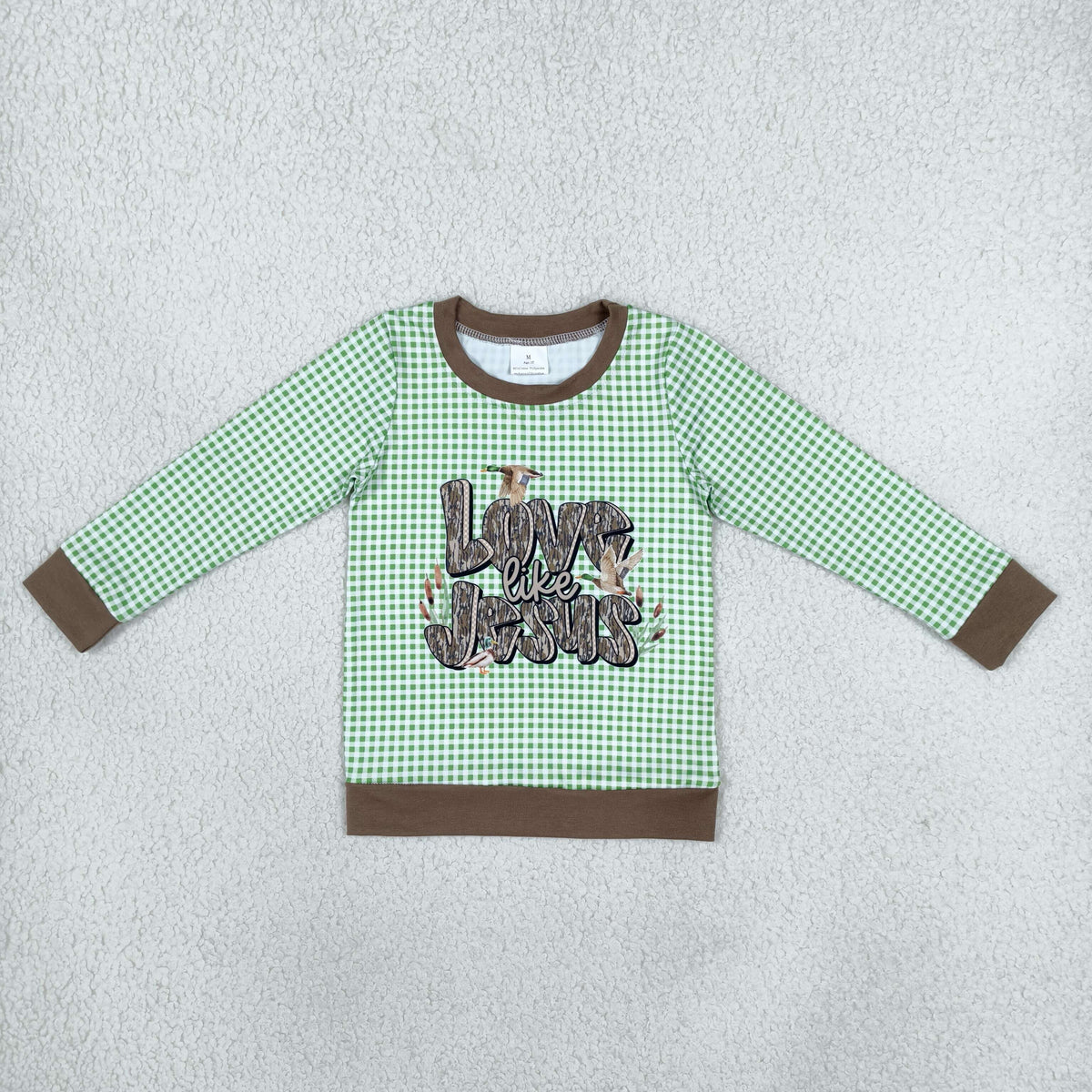 BT1320 Love Like Jesus Mallard Ducks Kids Boys Pullover
