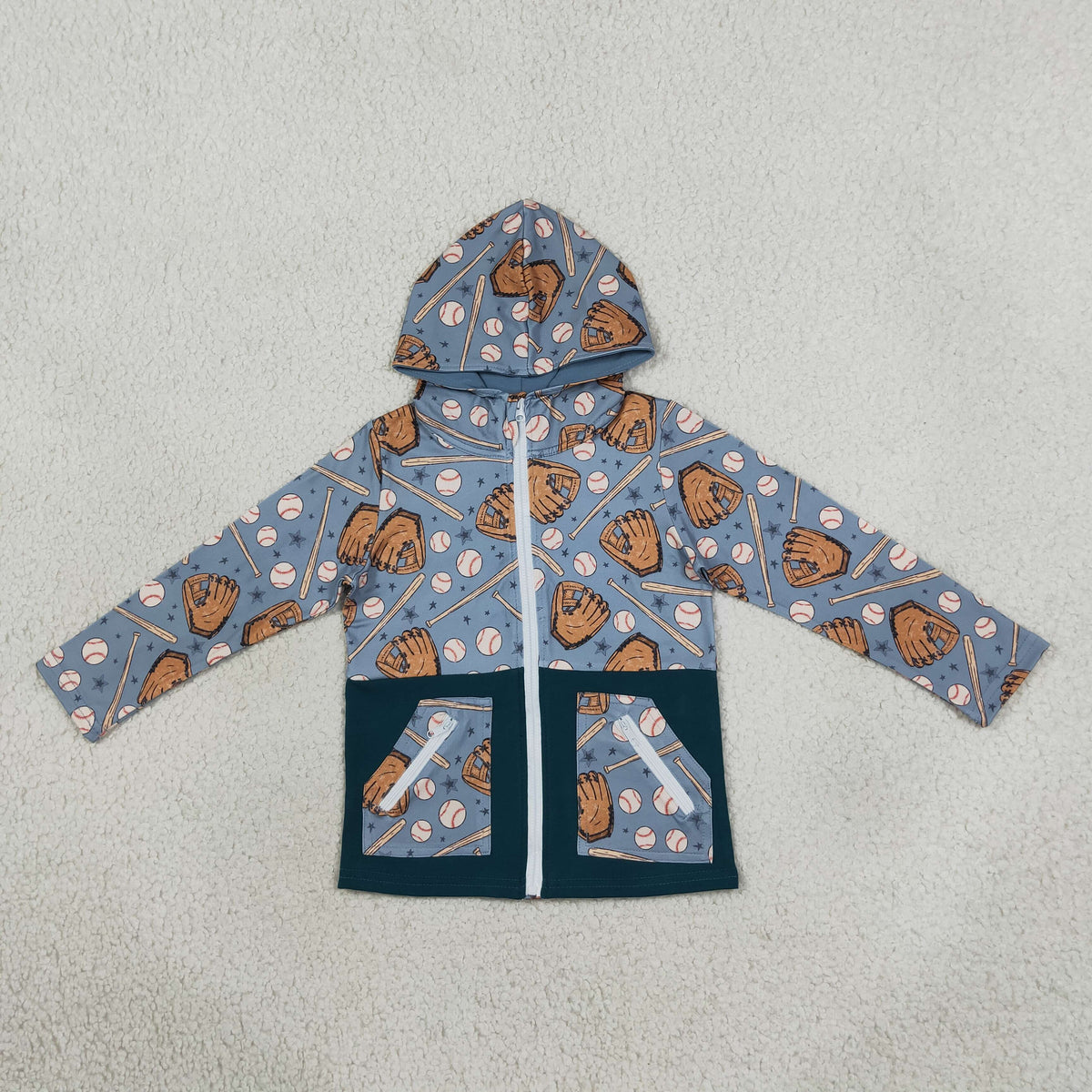 BT1342 Game Day Baseball Hoodie Kids Boys Pullover