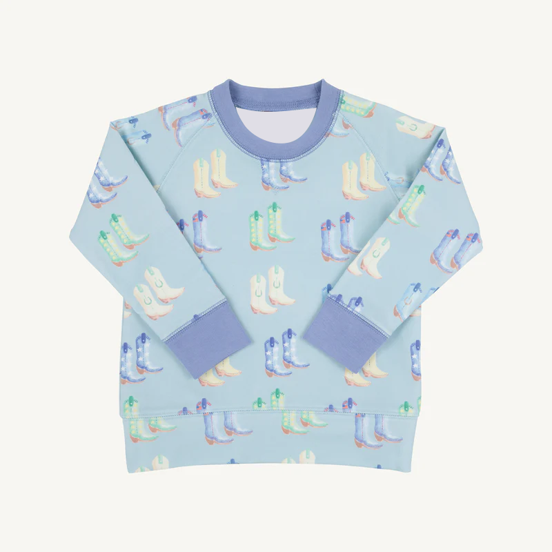 MOQ 8 preorder BT1370 Cowboy Boots Long Sleeve Boys Top 202509