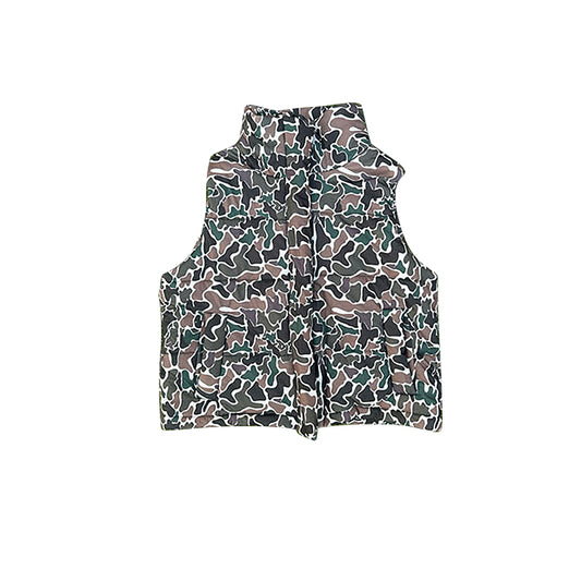 MOQ 5 PCS preorder BT1624 Brown Green Camouflage Boys Yoga Top Vest 202511
