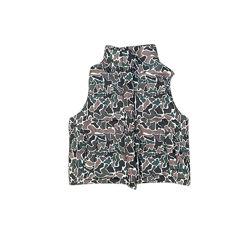 MOQ 5 PCS preorder BT1624 Brown Green Camouflage Boys Yoga Top Vest 202511