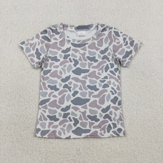 BT1712 Gray Blue Camouflage Short Sleeve Boys Top 202602 RTS