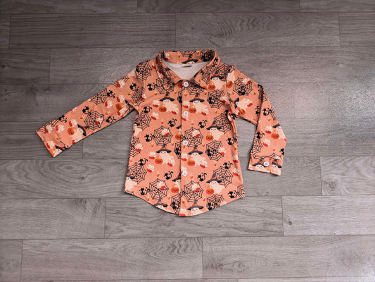 no MOQ BT1902 pre-order toddler boy clothes ghost print boy halloween top shirt-real pic 2026.8.21
