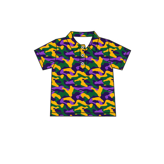 Preorder MOQ 5 pcs 202609 Each Style Mardi Gras Cmao Kids Matching Clothes