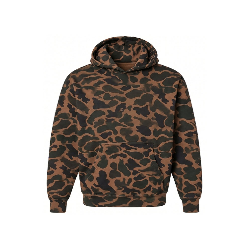 Preorder MOQ 5 pcs BT2002 Camo Brown Hoodie Kids Boys Pullover