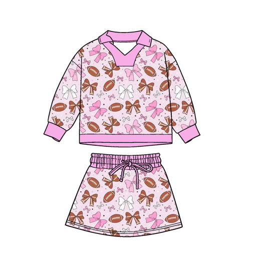 MOQ 5 preorder GLD1467 Pink Camouflage Polo Long-Sleeved Skirts Girls Yoga Sets 202511