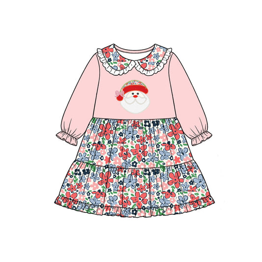 Preorder MOQ 5 pcs Each Style Christmas Santa Flower Kids Matching Clothes