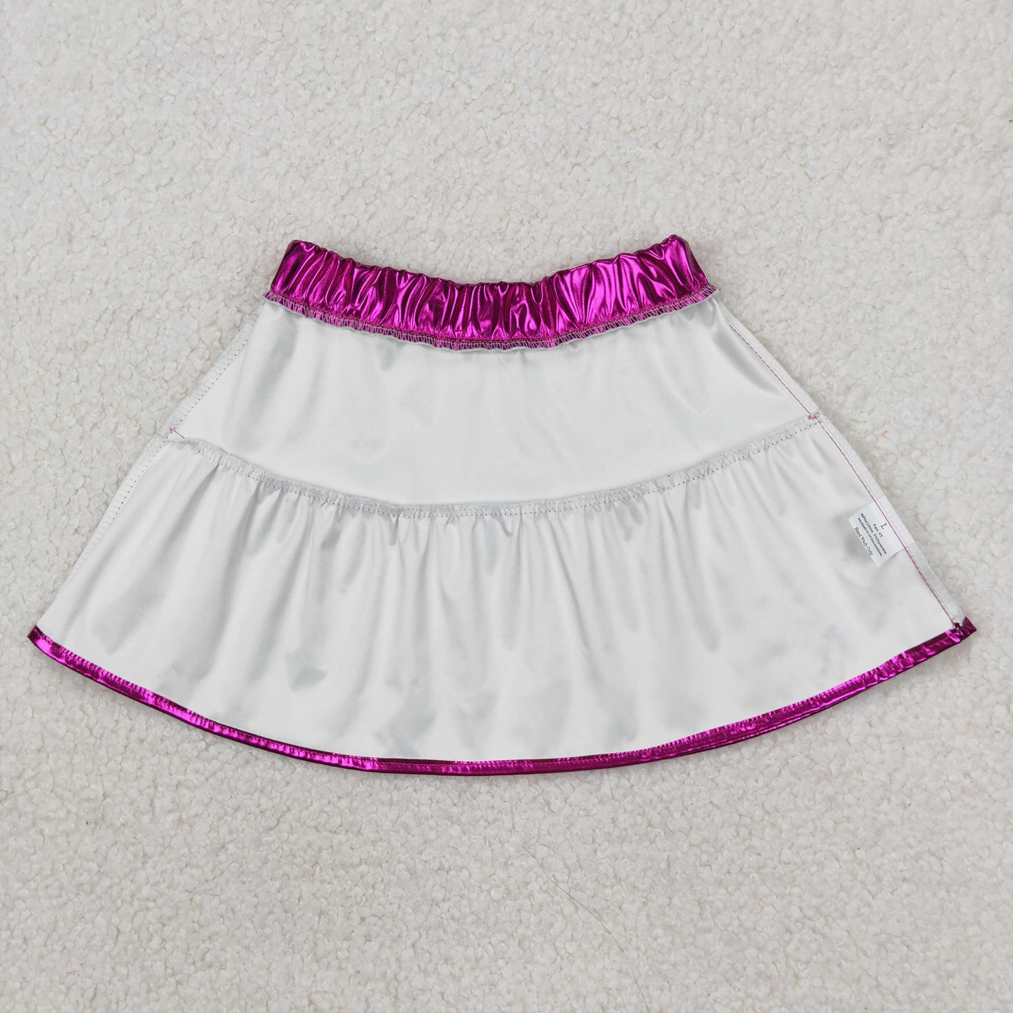 GLK0039 pure purple leather skirt girls boutique outfit 202503 RTS