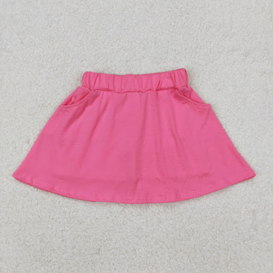 GLK0066 Pure Rose Red skirt shorts girls boutique outfit 202503 RTS
