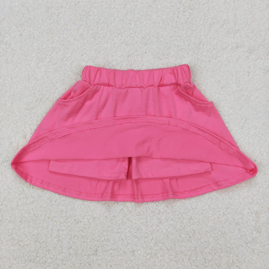 GLK0066 Pure Rose Red skirt shorts girls boutique outfit 202503 RTS