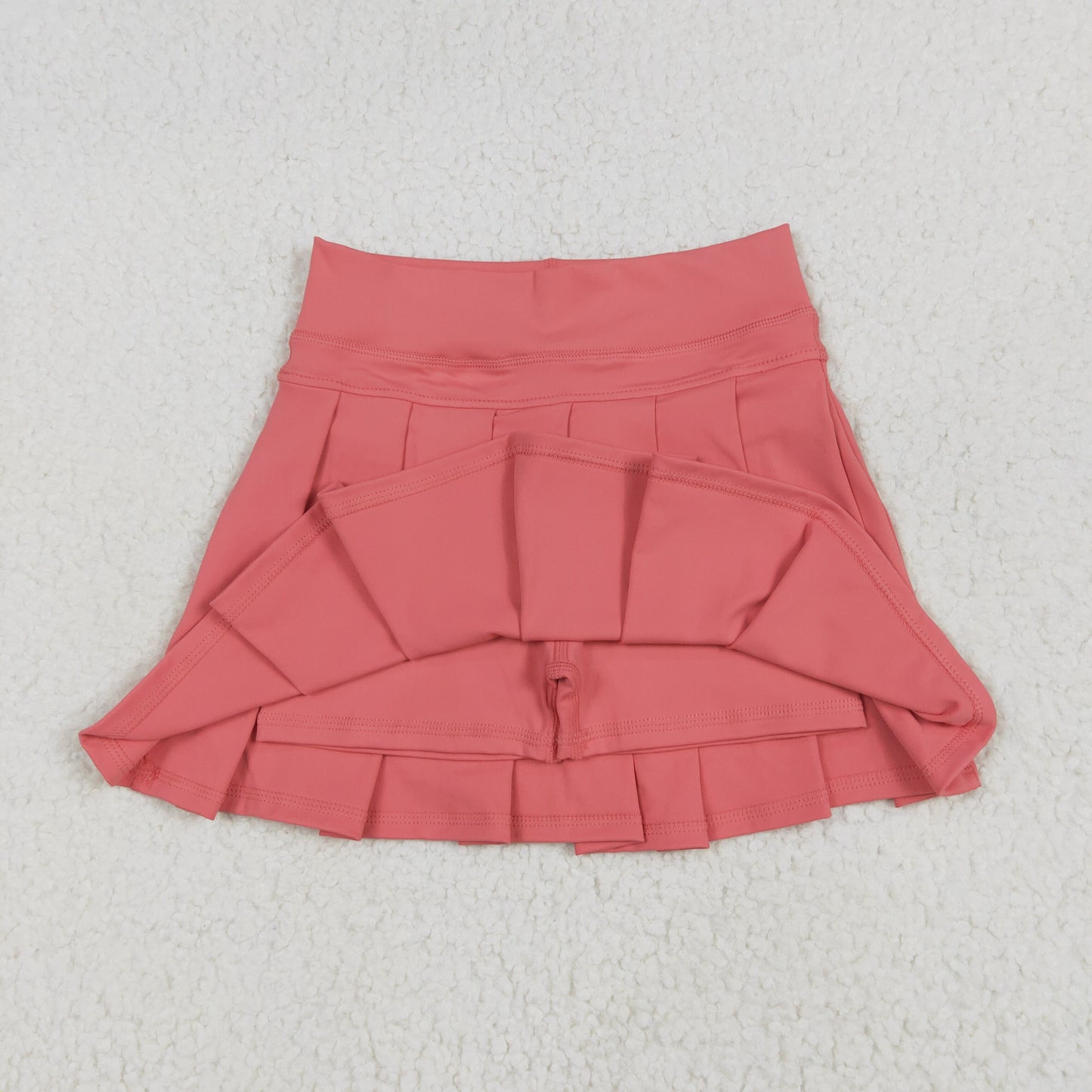 GLK0080 Pure Pink Yoga Pleated Skirts for Girls 202506 RTS