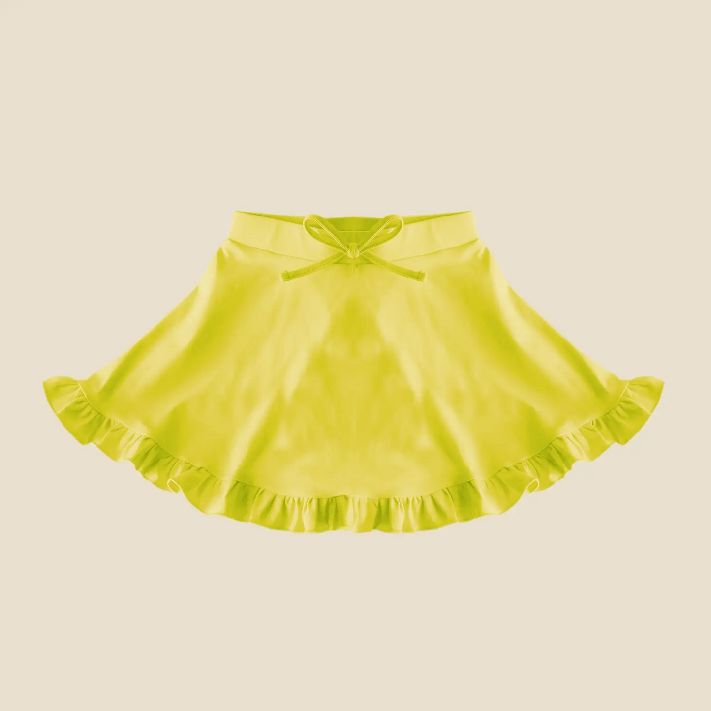 preorder GLK0090 Pure Yellow Yoga Skirts Girls Boutique Outfit 202504