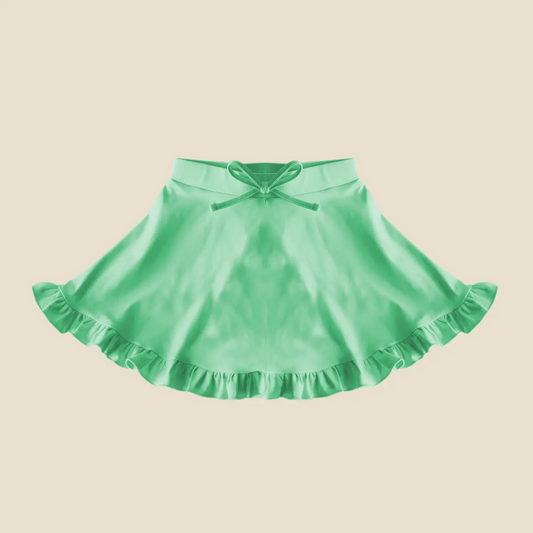 preorder GLK0091 Pure Green Yoga Skirts Girls Boutique Outfit 202504