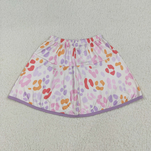 GLK0097 Girls Boutique Pink Purple Leopard Skirts 202506 RTS