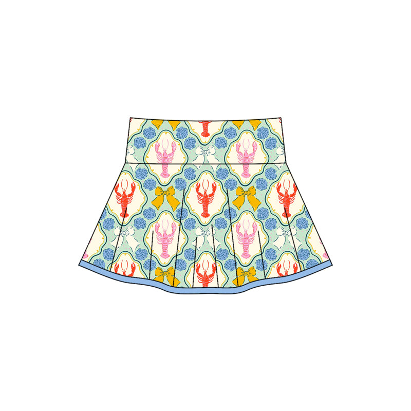 preorder GLK0102 Girls Boutique Crayfish Bows Yoga Skirts 202505