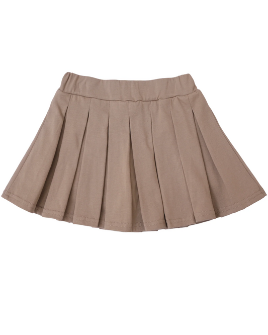 preorder GLK0107 Girls Boutique Pure Cotton Brown Pleated Skirts 202506