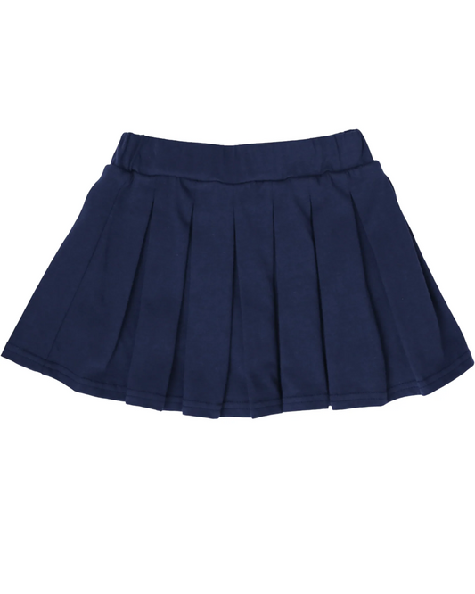 preorder GLK0108 Girls Boutique Pure Cotton Navy Blue Pleated Skirts 202506
