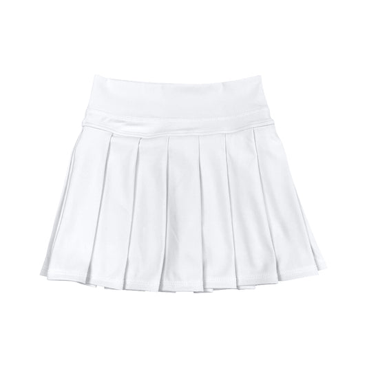 preorder GLK0136 Girls Boutique White Yoga Pleated Skirts 202508