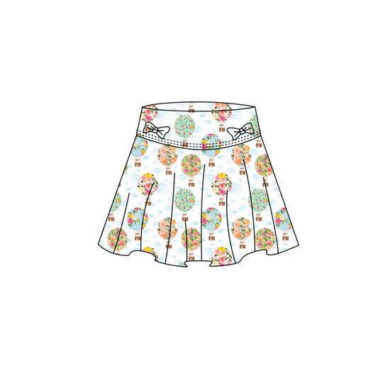 MOQ 5 preorder GLK0187 Floral Hot Air Balloon Girls Yoga Skirts 202511