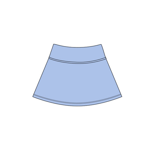 MOQ 5 PCS preorder GLK0290 Solid Blue Skirts Girls Yoga Skirts 202604