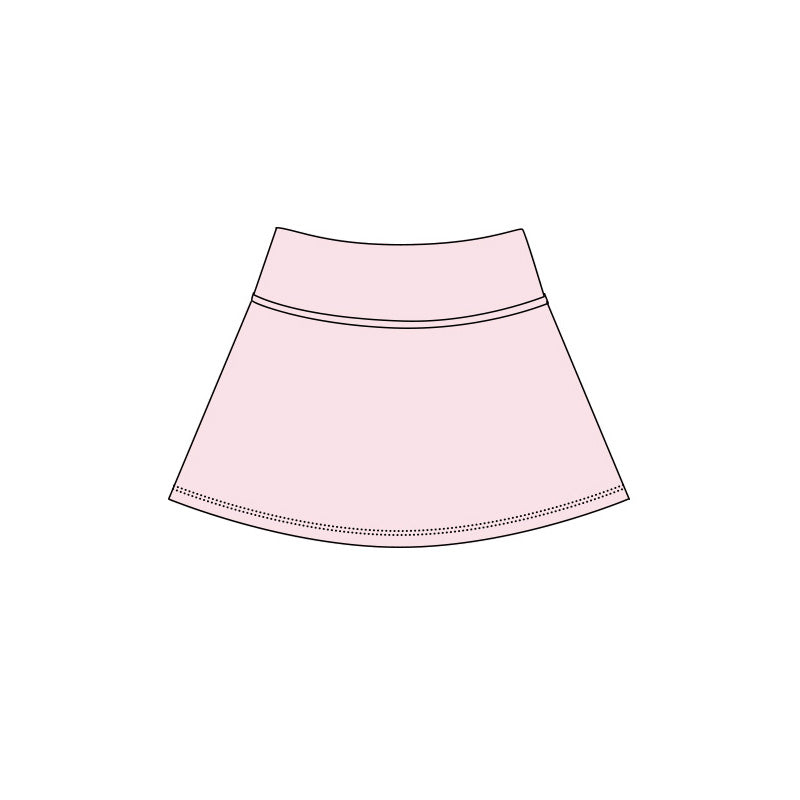 MOQ 5 PCS preorder GLK0293 Solid Pink Skirts Girls Yoga Skirts 202604
