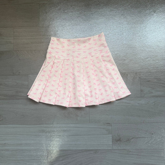 NO MOQ preorder GLK0305 Bows Pink Skirts Girls Yoga Skirts 202607