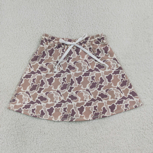 GLK0314 Adult Female Gray Brown Camouflage Yoga Skirts 202607 RTS