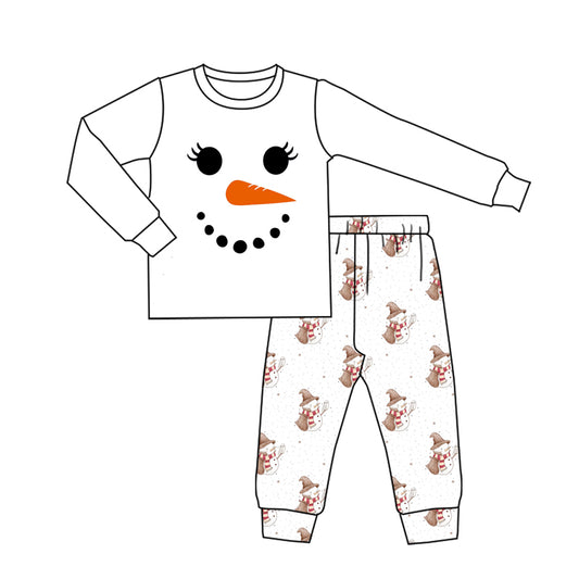 MOQ 8 Preorder GLP2828 Adult Female Christmas Long Sleeve Pants Pajamas Sets 202509