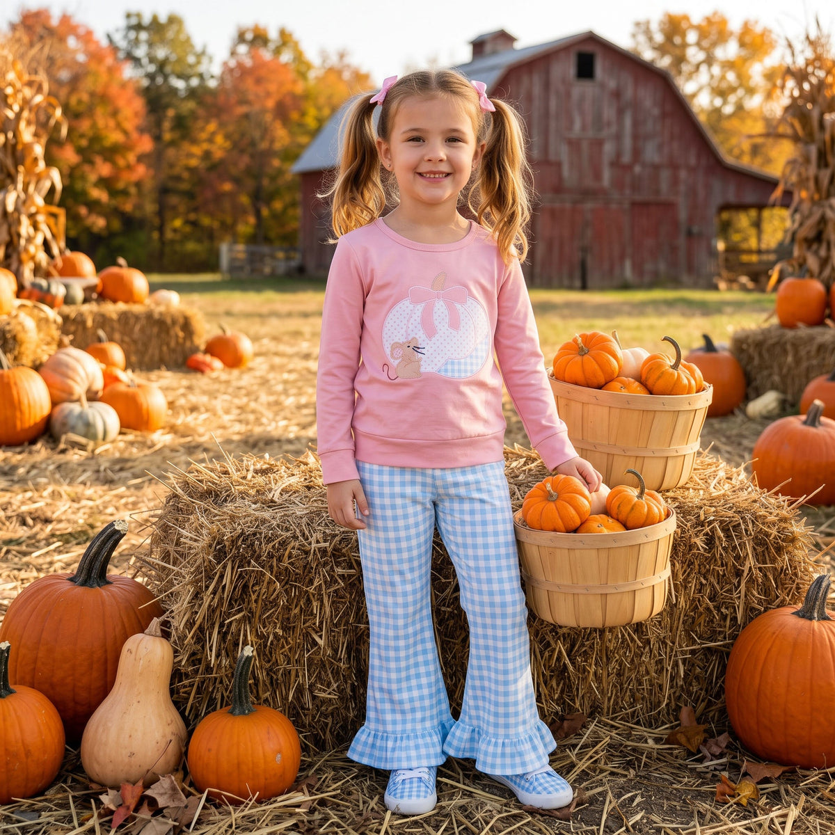 GLP3598 Fall Pumpkin Mouse High Heel Girls Set 202609 RTS