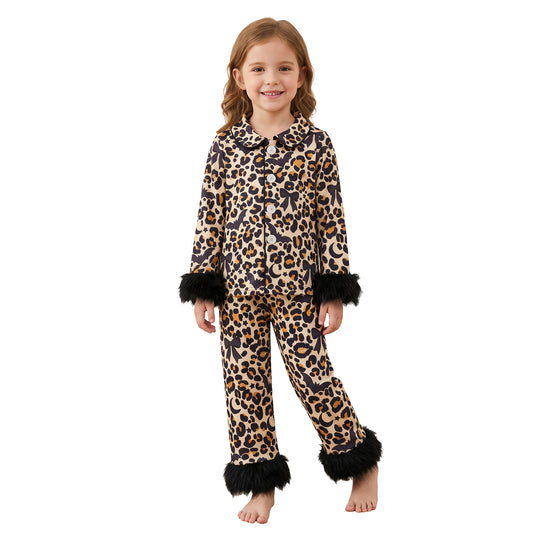 Halloween Bats Bows Black Fether Mommy and Me Matching Clothes Pajamas
