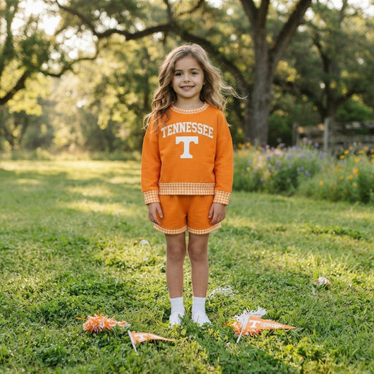 GLS0163 Vinyl School Team TENNESSEE Girls Shorts Set 202609 RTS