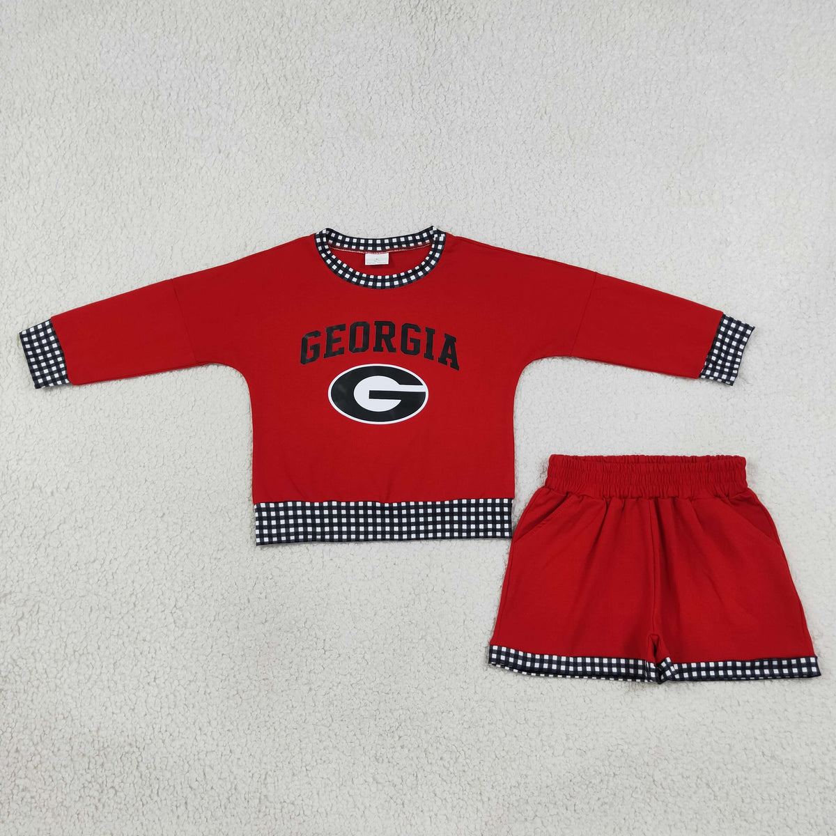 GLS0168 Vinyl School Team GEORGIA Yoga Girls Shorts Set 202609 RTS