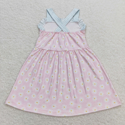 GSD0910 Flower Plaid Sleeveless Girls Dresses RTS 202508