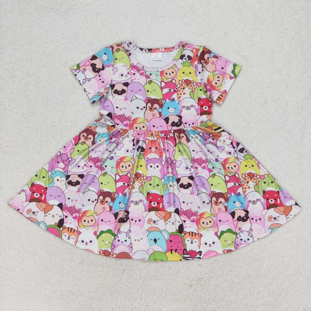 GSD1193 Cartoon animal short sleeve dress high quality
