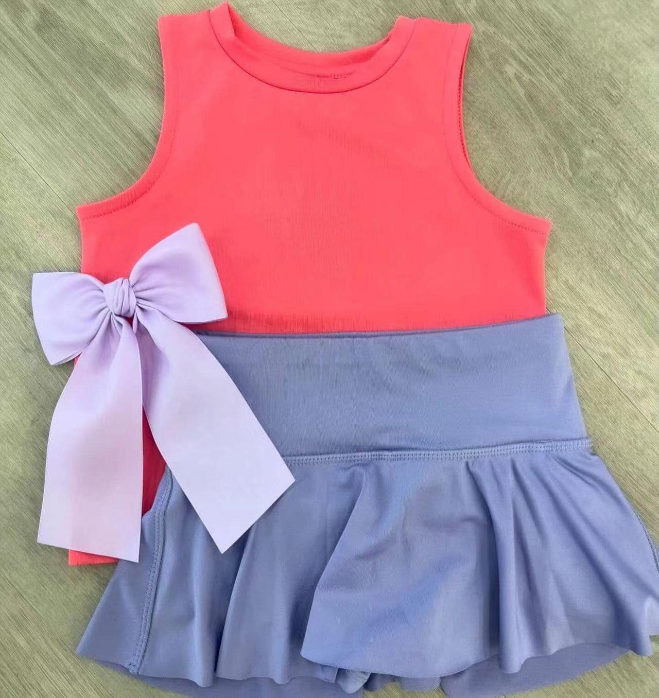 preorder GSD2242 Yoga outfit Red Sleeveless top Blue Purple skirts shorts 2 pieces set Girls Boutique outfit 202503
