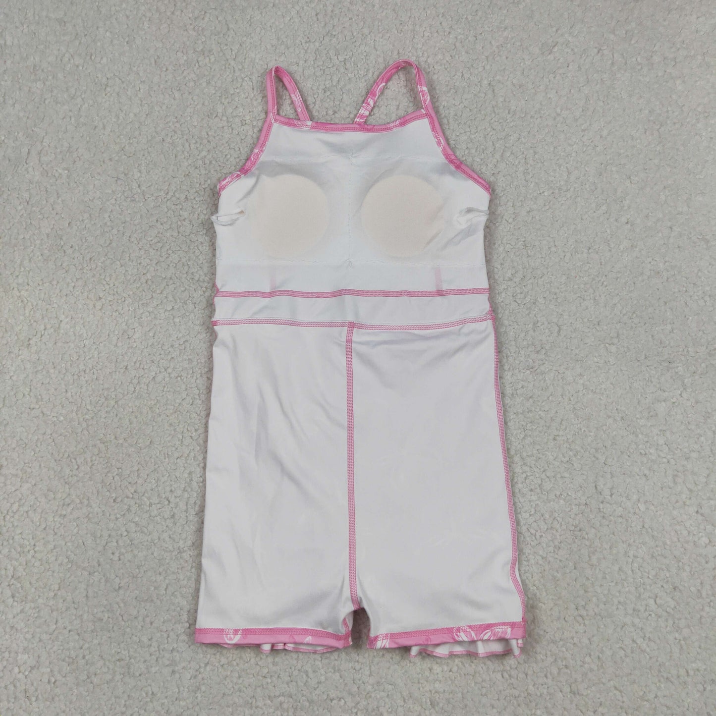 New GSD2292 Pink Butterfly Ruffle Sleeveless Halter Yoga Dresses for Girls 202605 RTS