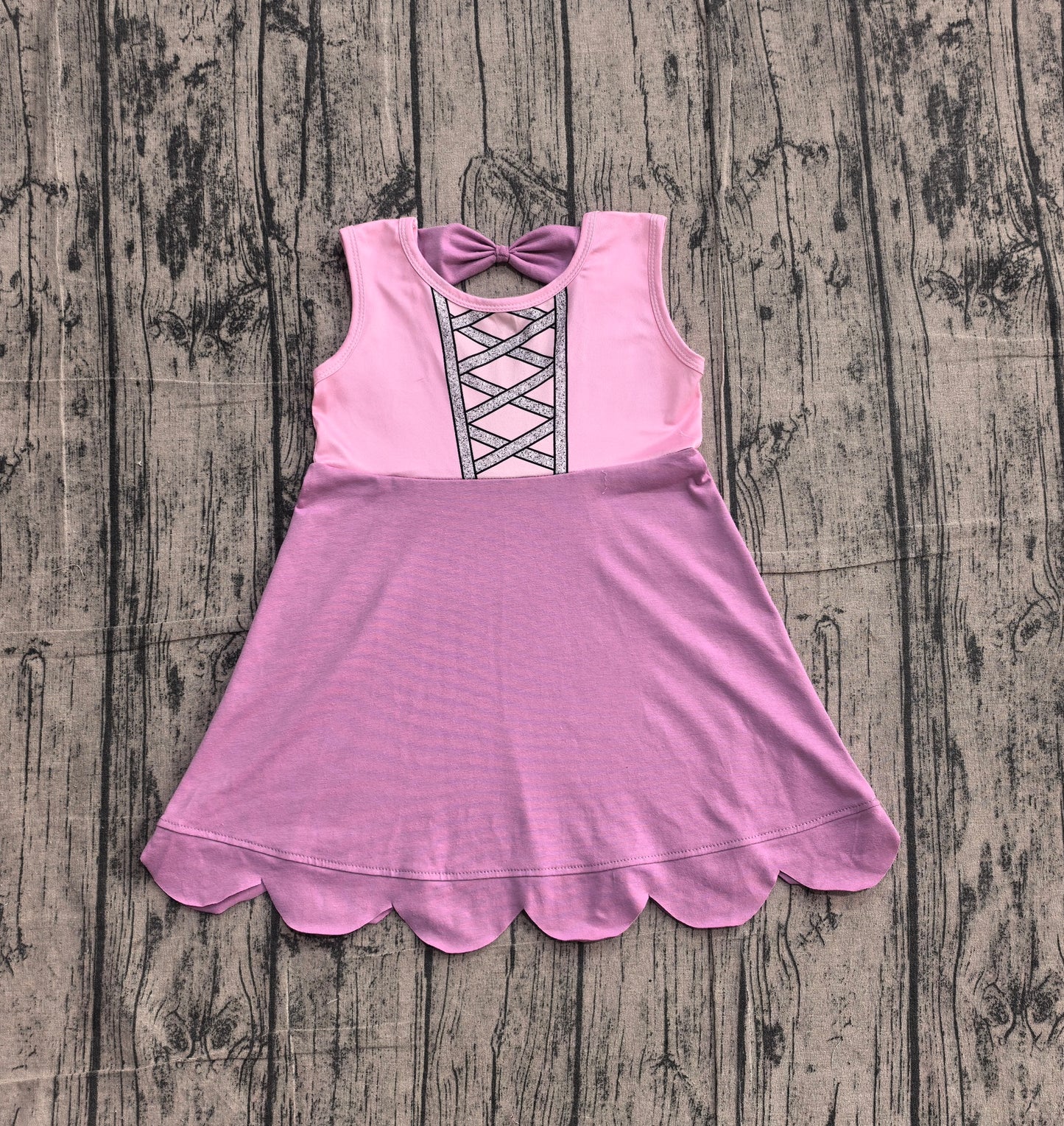 NO MOQ Preorder GSD2518 Pink Purple Sleeveless Dresses for Girls 202604