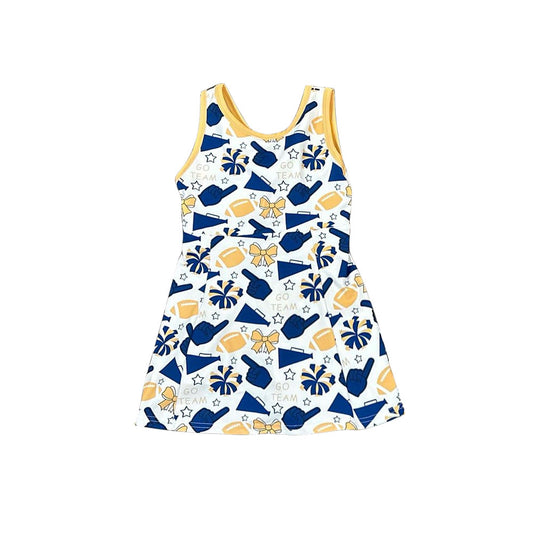 MOQ 8 preorder GSD2843 Yoga Clothes Go Team Sleeveless Dresses for Girls 202509