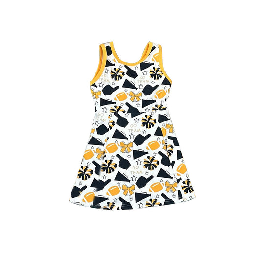 MOQ 8 preorder GSD2845 Yoga Clothes Go Team Sleeveless Dresses for Girls 202509